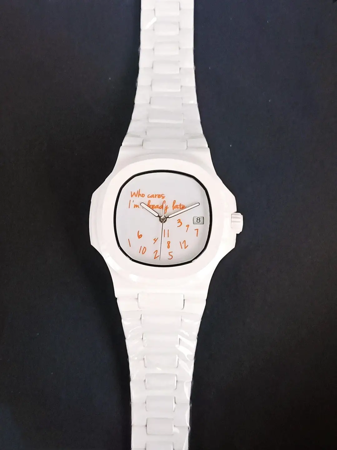 Valentine's Day Gift Who Cares Special-Shaped Watch 5711 Da Neng Chen Zhen's Same Mechanical Spoof Graffiti Asymmetrical