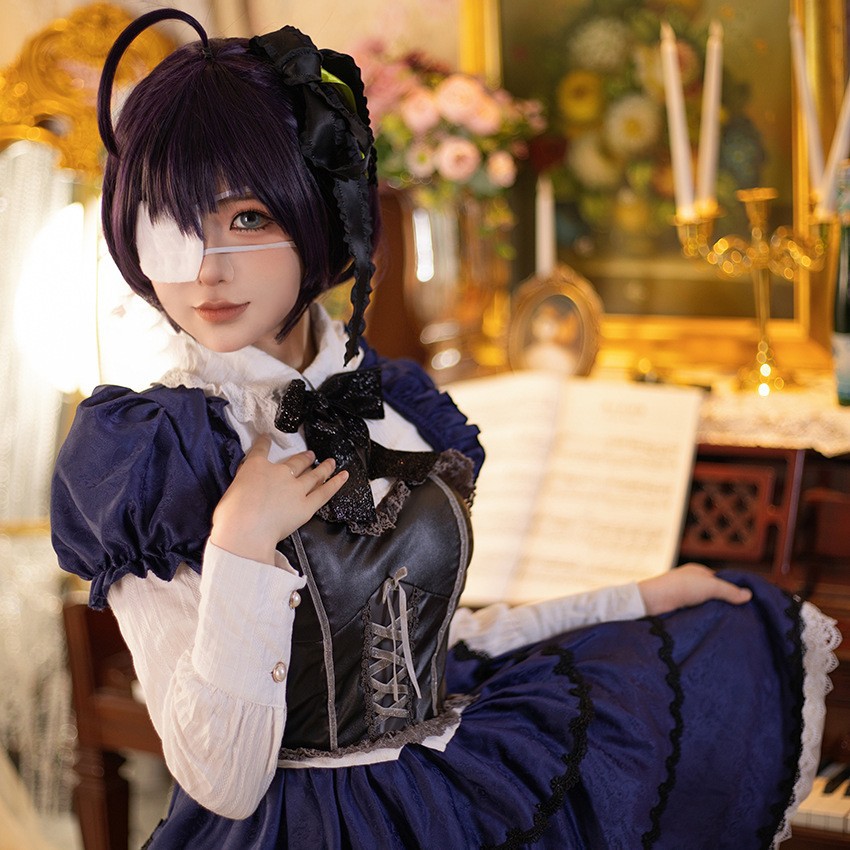COS in the second disease also want to fall in love bird swim six flowers song dress Lolita cosplay a generation of hair