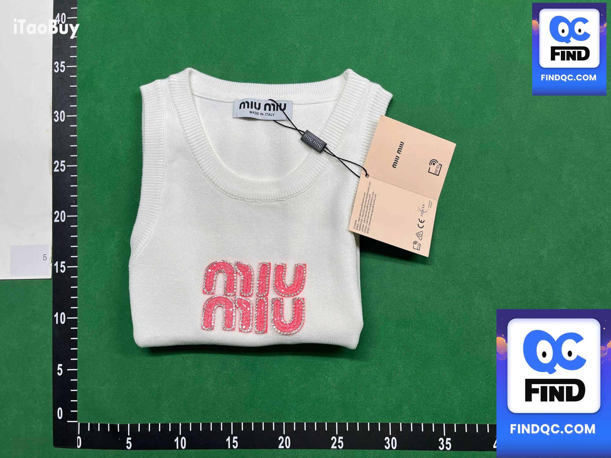 Miu Miu Logo Tank Top QC