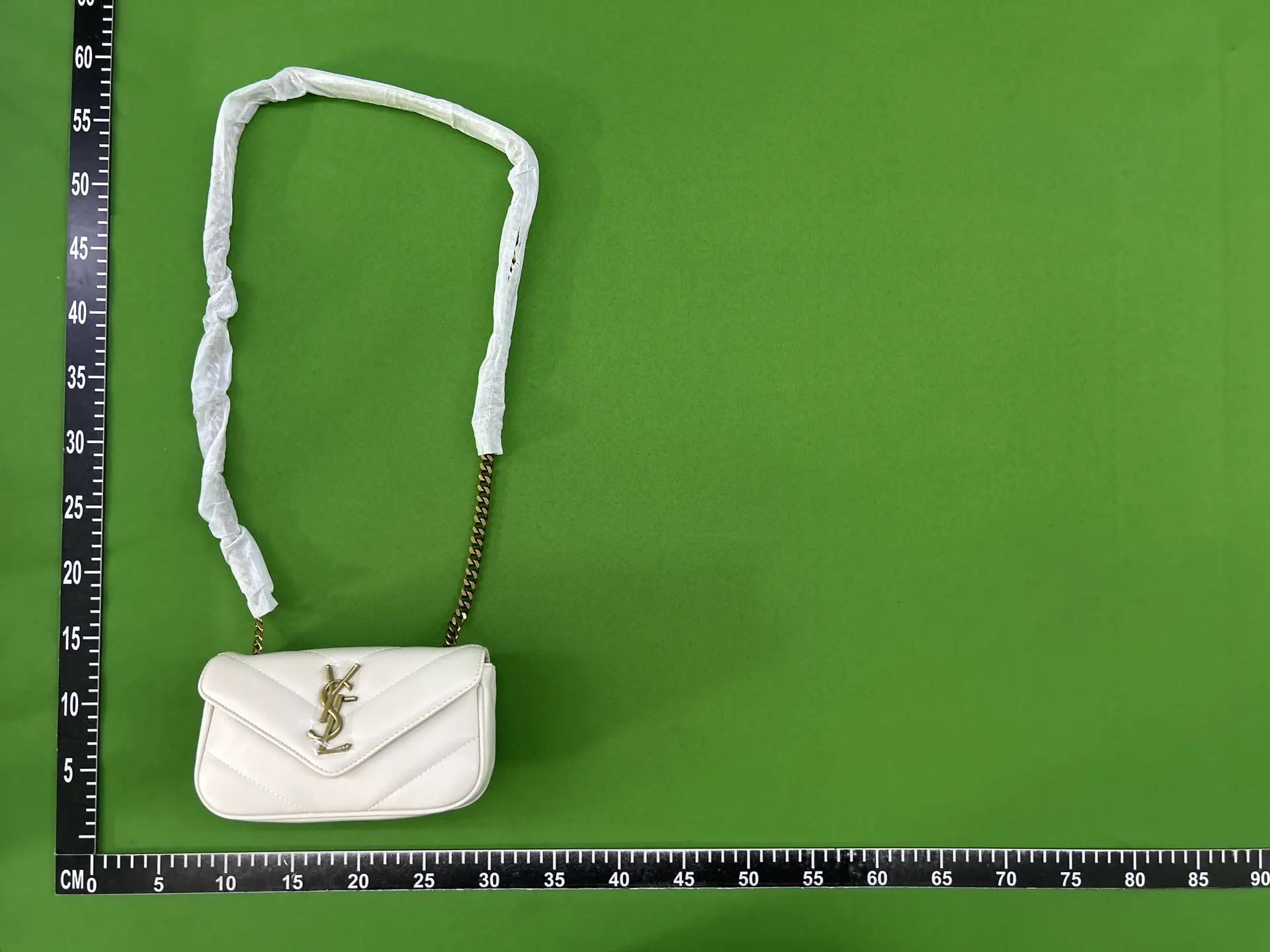 Saint Laurent Toy Loulou White Quilted Leather Bag