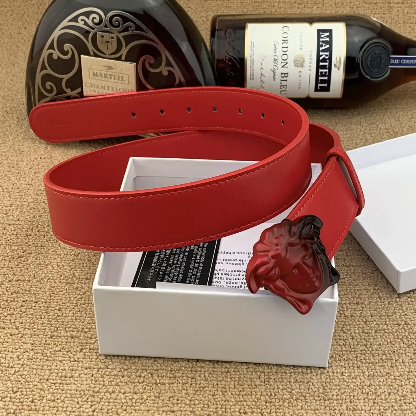 Men's Medusa Belt Red