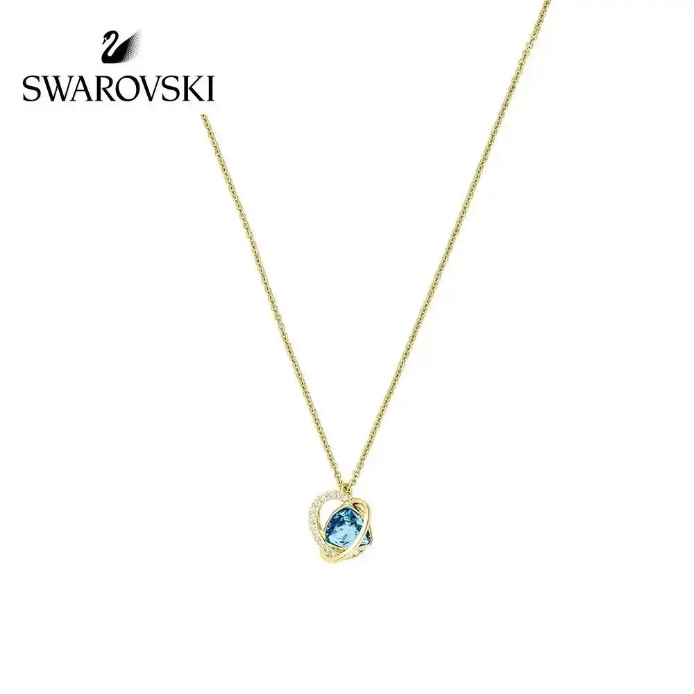 Swarovski Sparkling Dance Heart Pendant Blue