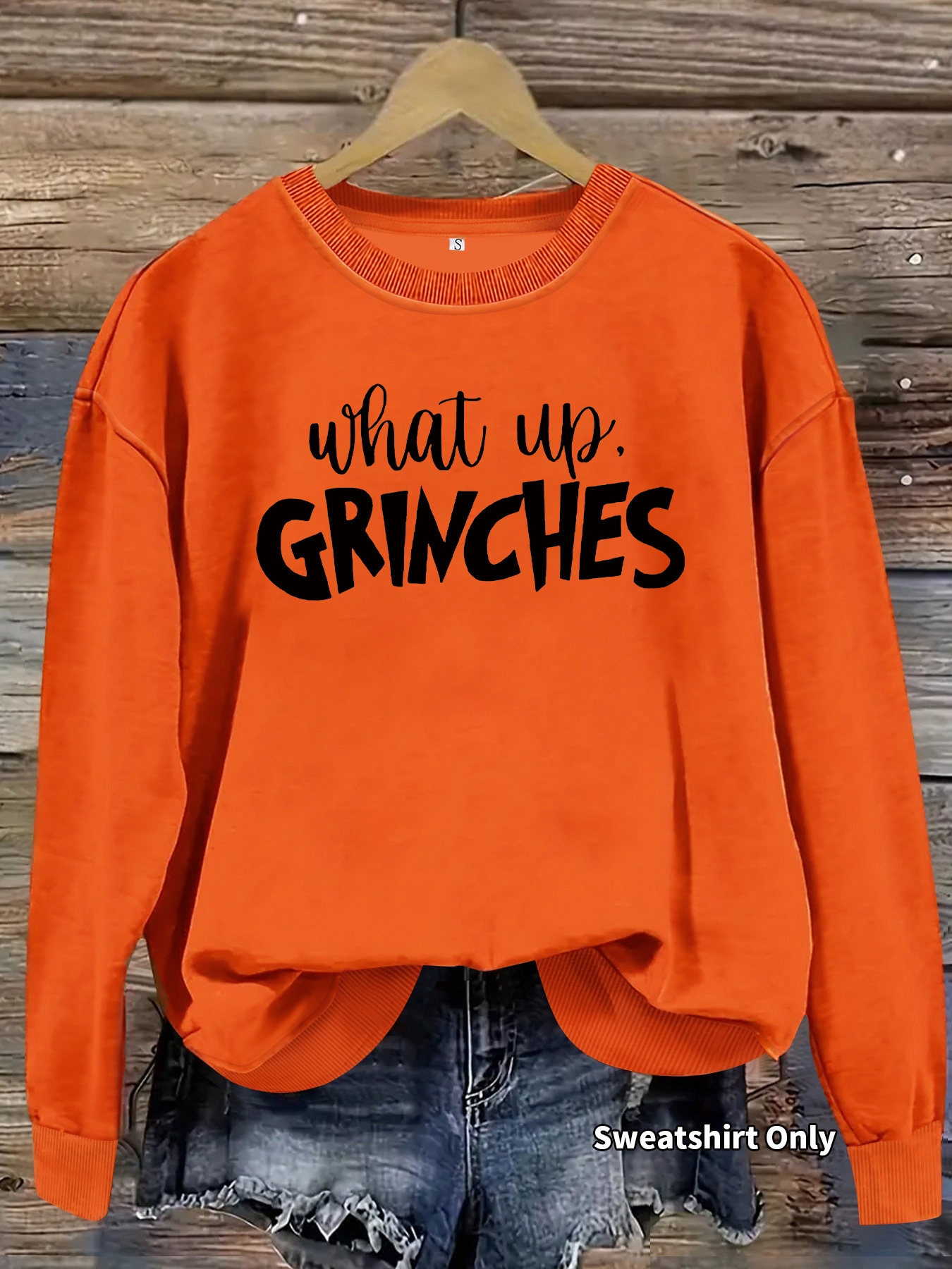 Cross-border e-commerce Amazon foreign trade autumn and winter women's grinches printed color cotton women's sweater pullover sweater