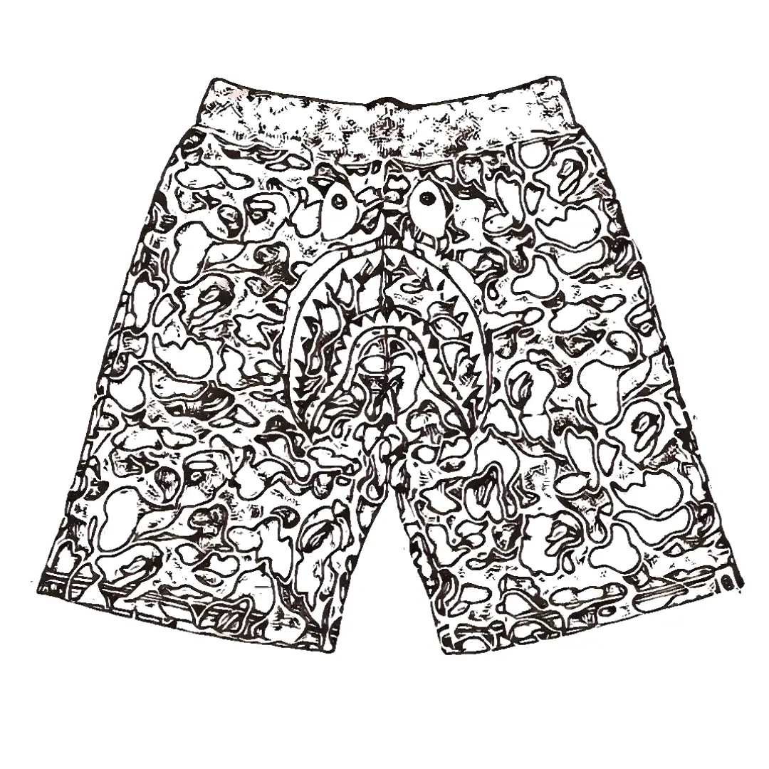Bape Shark Shorts Green
