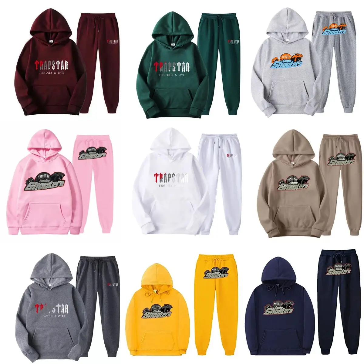 JL09-New men's and women's casual hooded sweatshirt sports suit