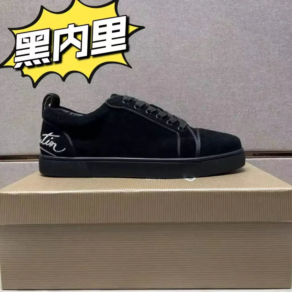 Electric embroidered shoes cross-border for foreign trade red shoes low rivet embroidered flat shoes red shoes lovers wholesale