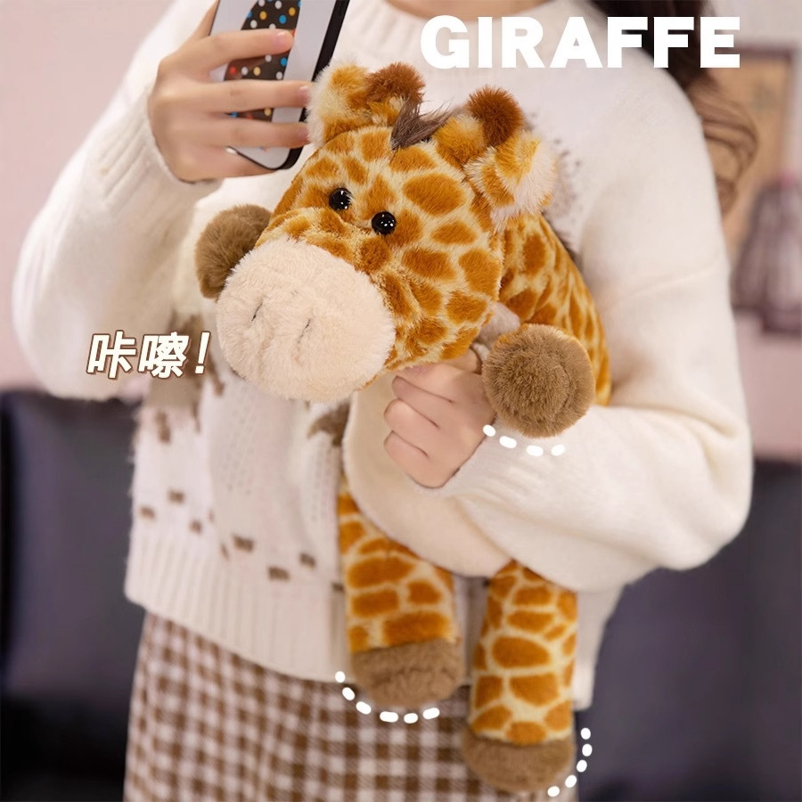 Cute Giraffe Pillow Plush Doll Doll Sleeping Soothing Pillow Baby Soothing Toy Dormitory Room Bed