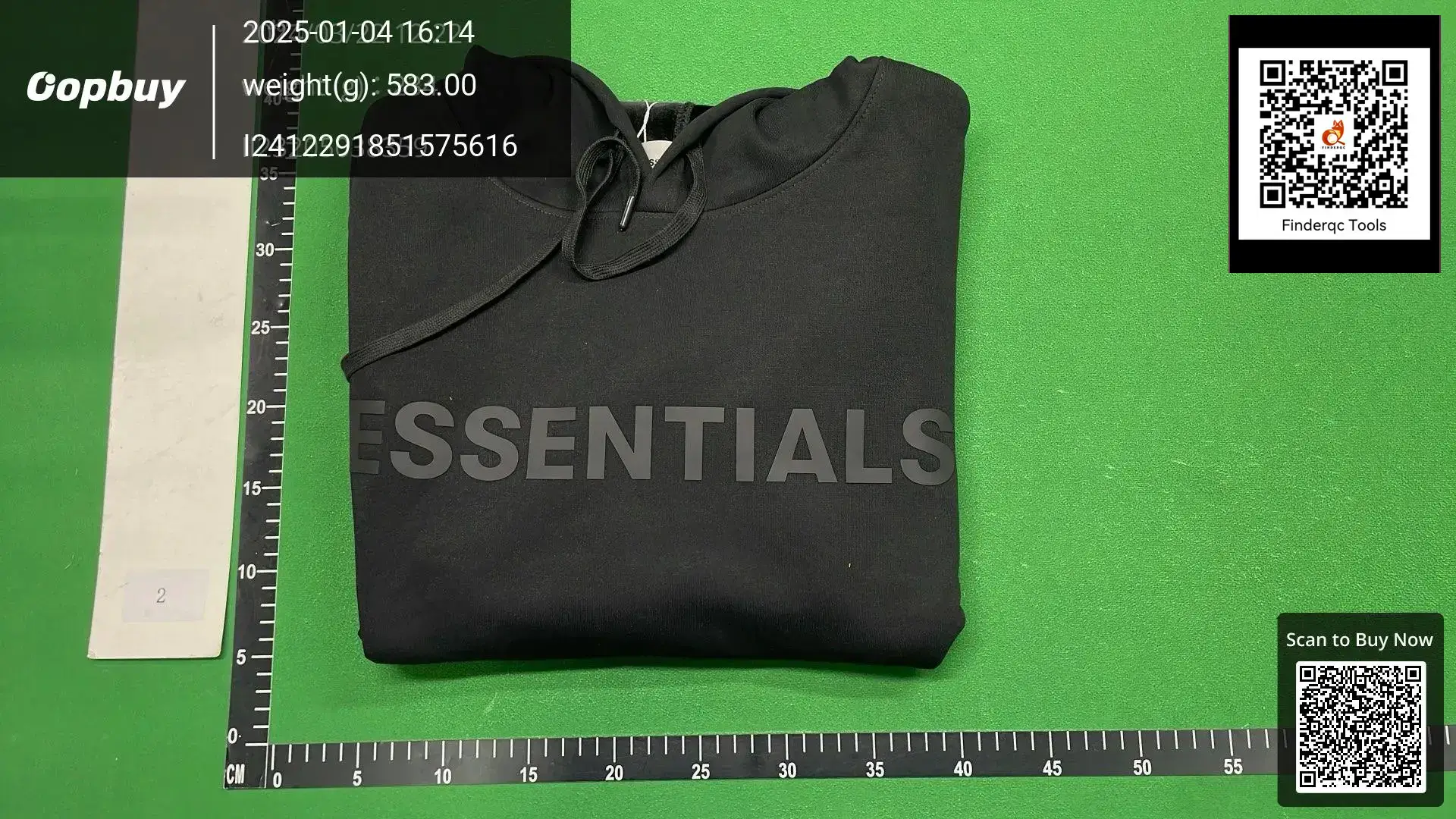 FEAR OF GOD double line ESSENTIALS pressure glue three-dimensional letter sweater hoodie men's fleece jacket fog