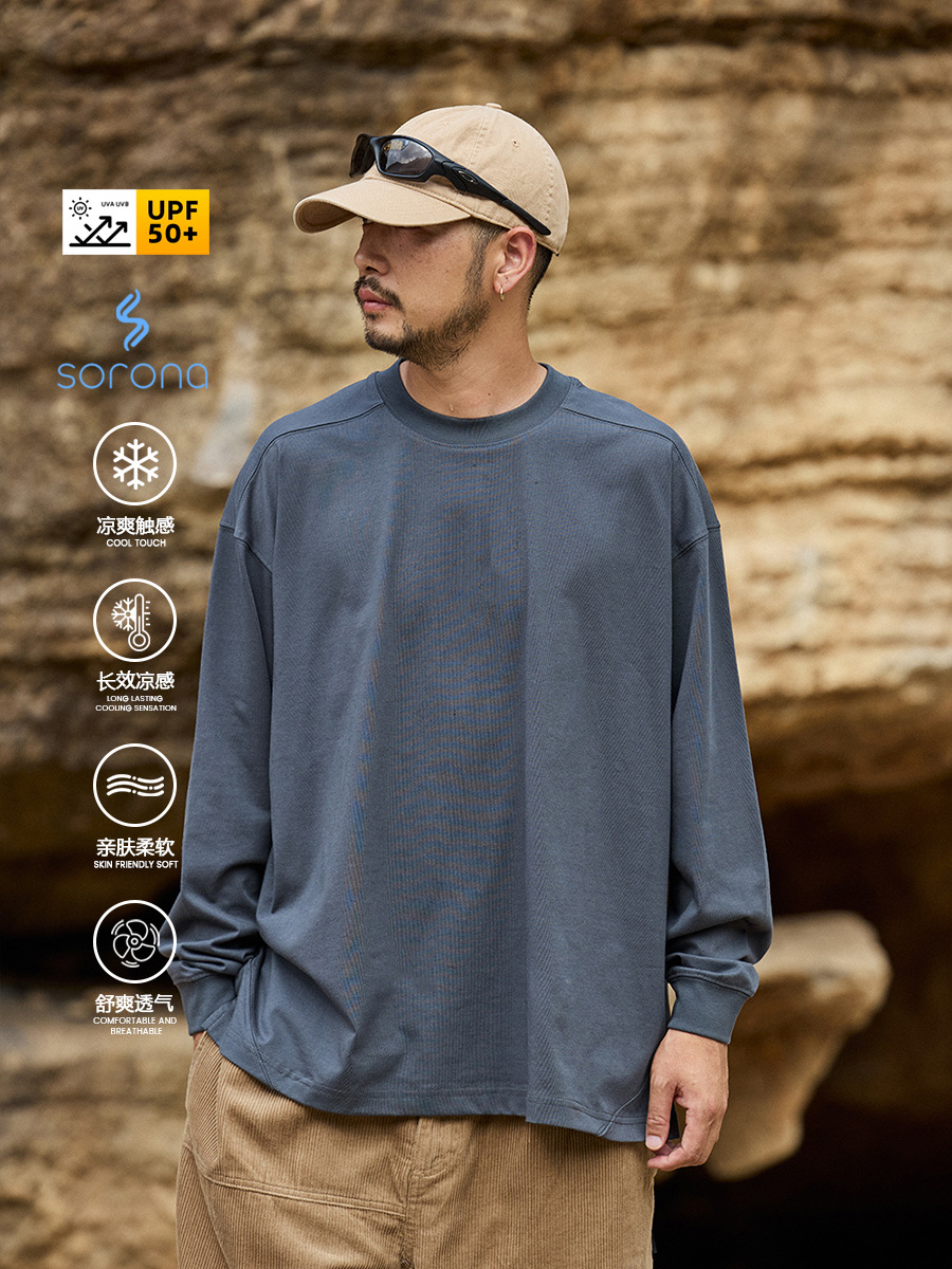 Trs Sports Outdoors | 26Ss Running Moisture-Absorbing Quick-Drying Sorona Cool-Feeling Antibacterial 250g Lightweight Long-Sleeved T-Shirt
