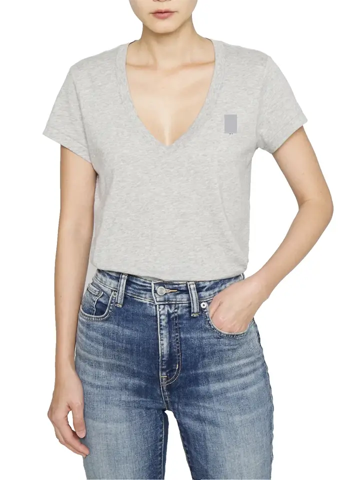 Rag & Bone V-Neck Tee Heather Grey
