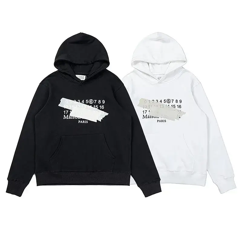 Maison Margiela Hoodie Black White