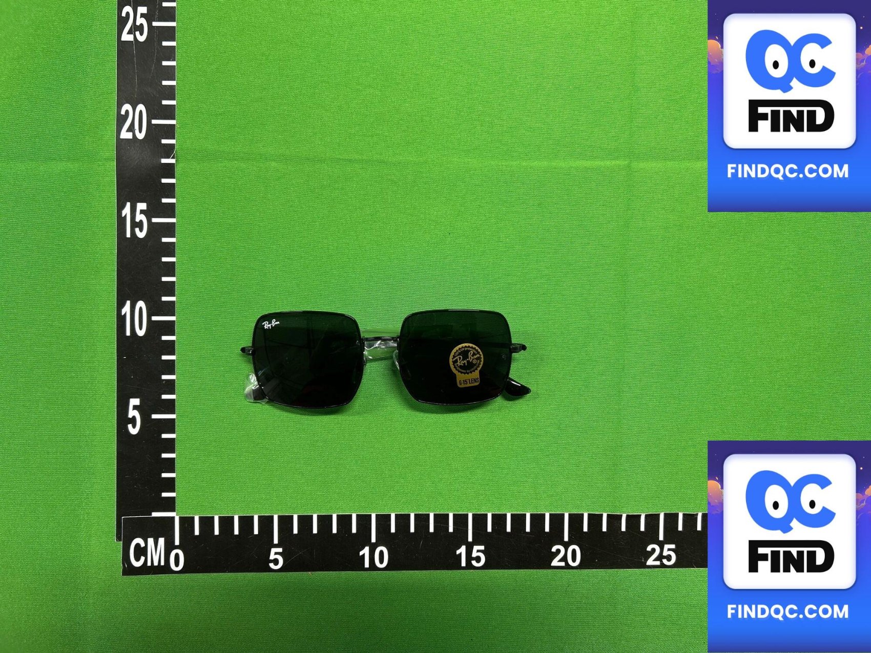 New Metal Glass Anti-Uv Square Sunglasses, Personalized, Trendy, Fashionable, European and American Retro with Myopia Sunglasses QC