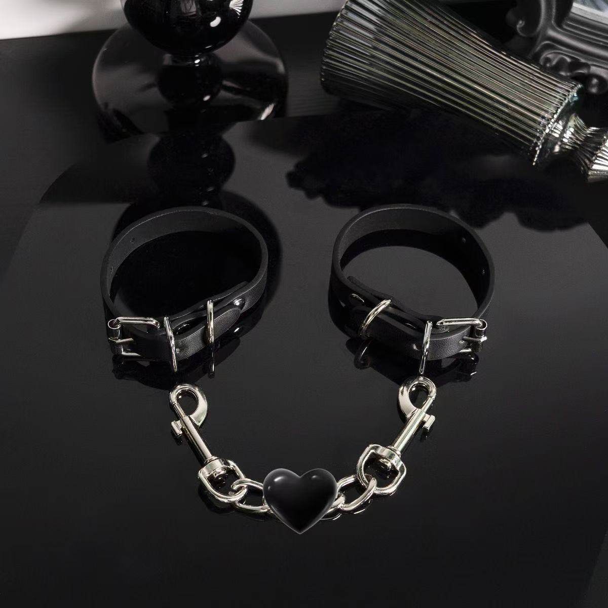 Couple Pu Ankle Cuffs Detachable Photo Props Internet Celebrity Handcuffs Sexy Pure Desire Couple Handcuffs