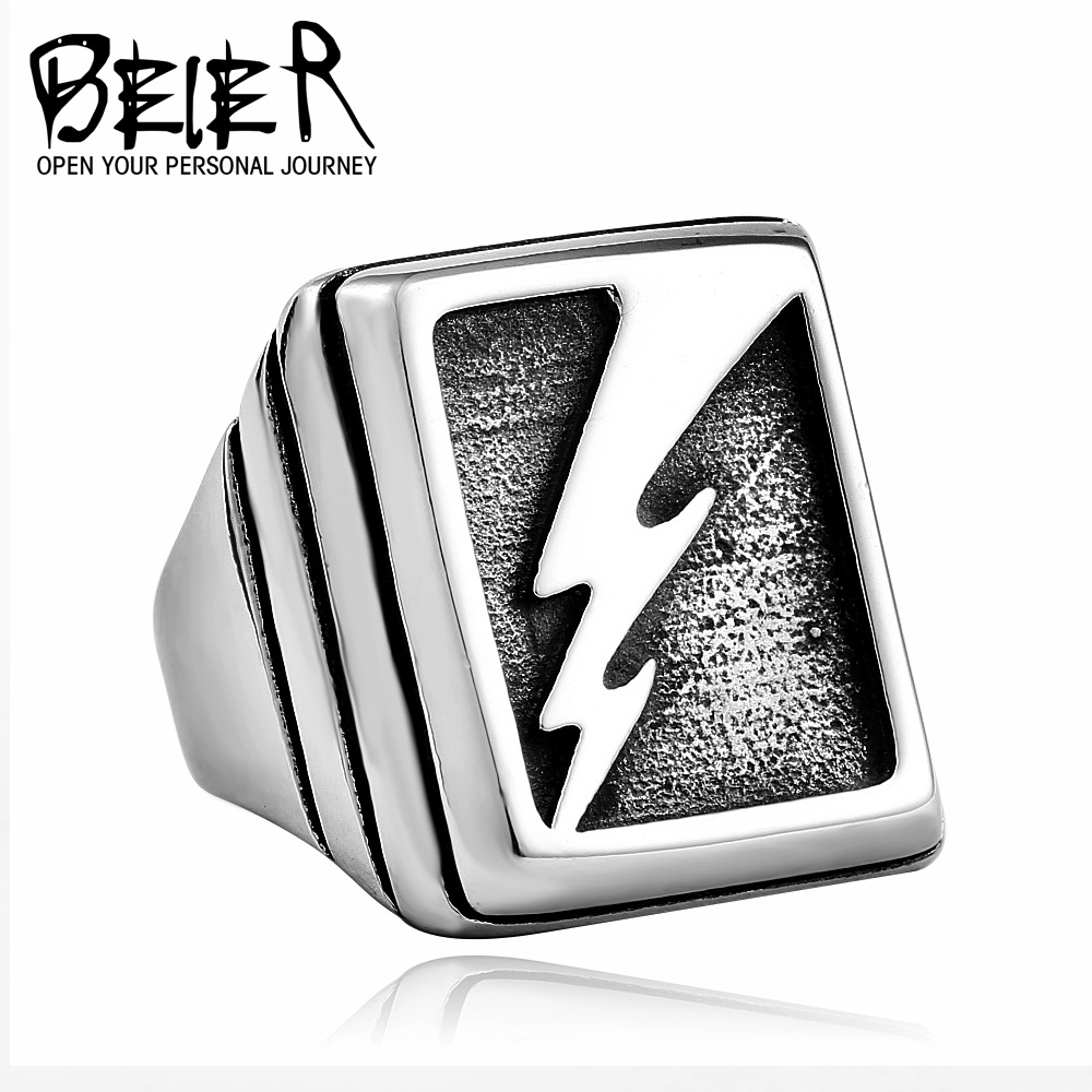 beier Japanese and Korean jewelry wholesale Takahashi Goro lightning ring men's personality trend fashion popular ring