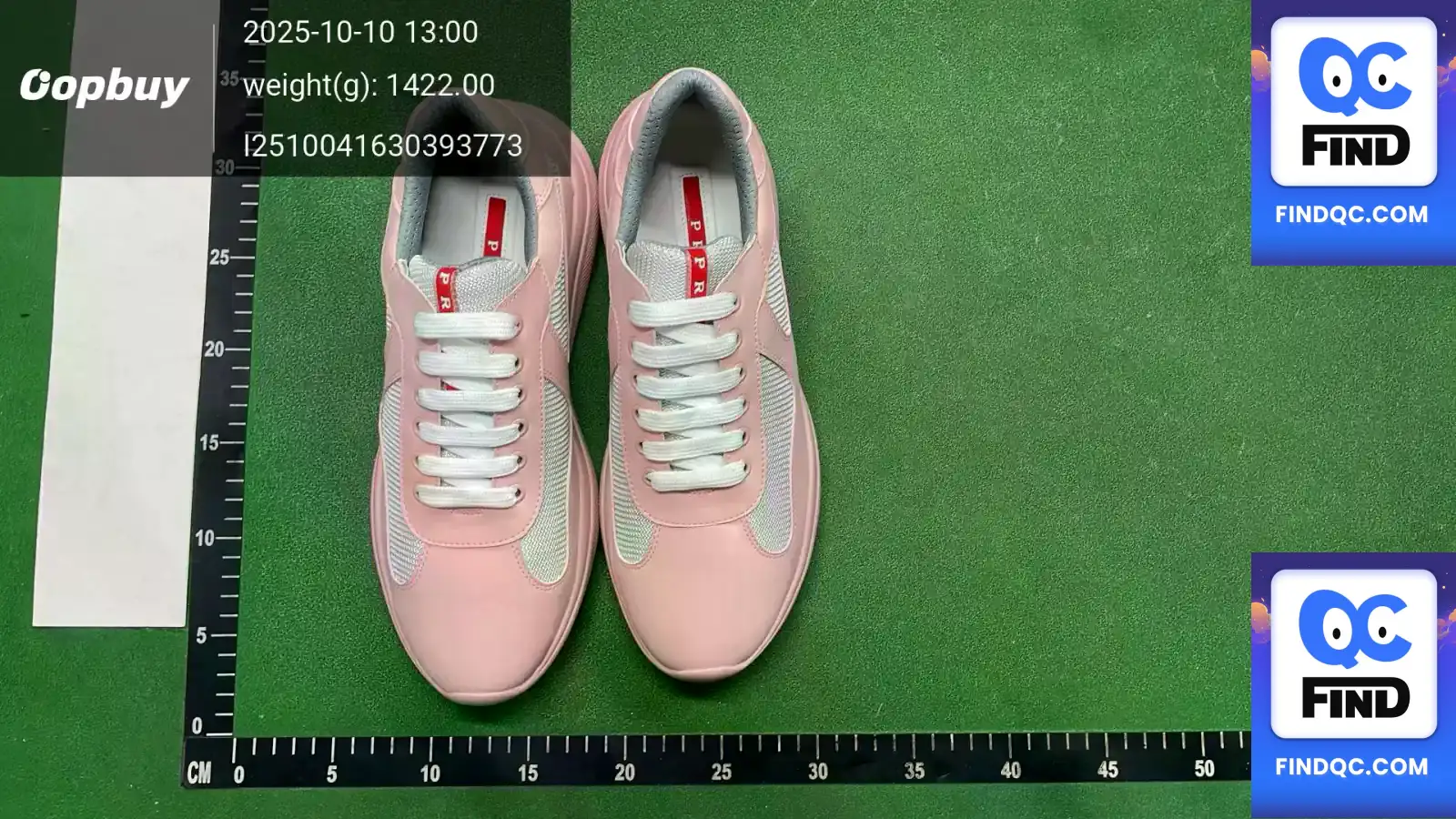 Prada Pink Leather Mesh Sneakers