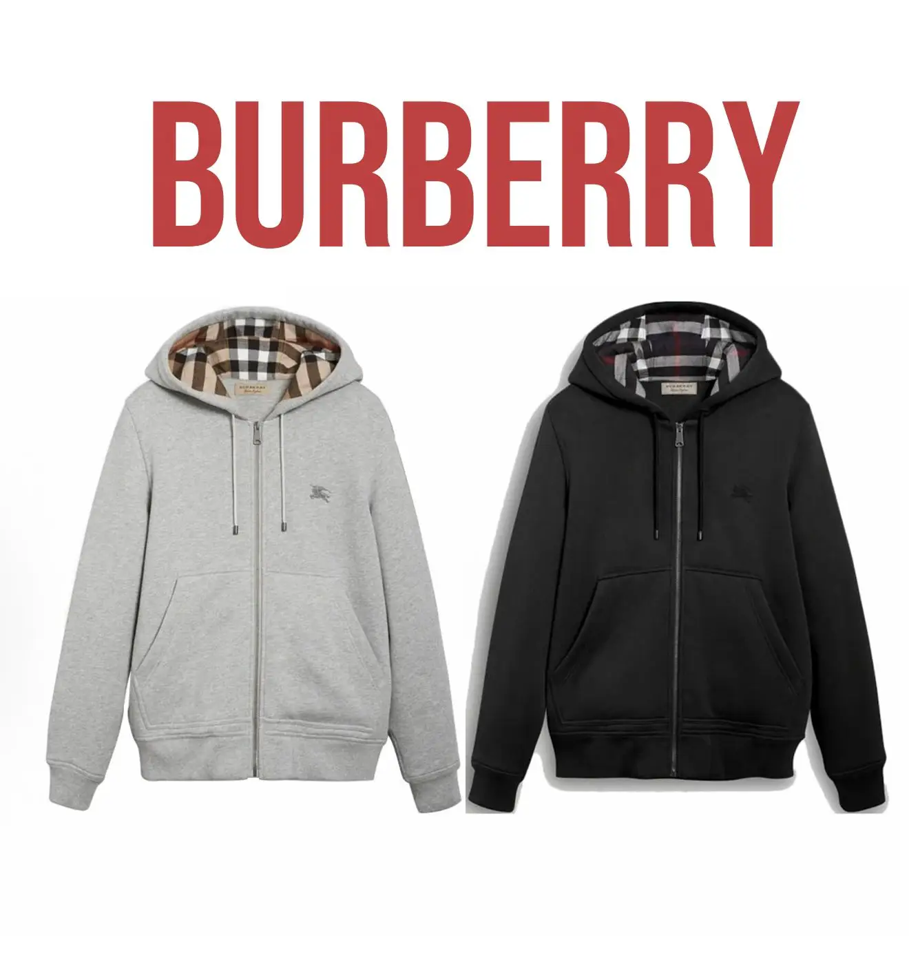 Burberry Zip-Up Hoodie