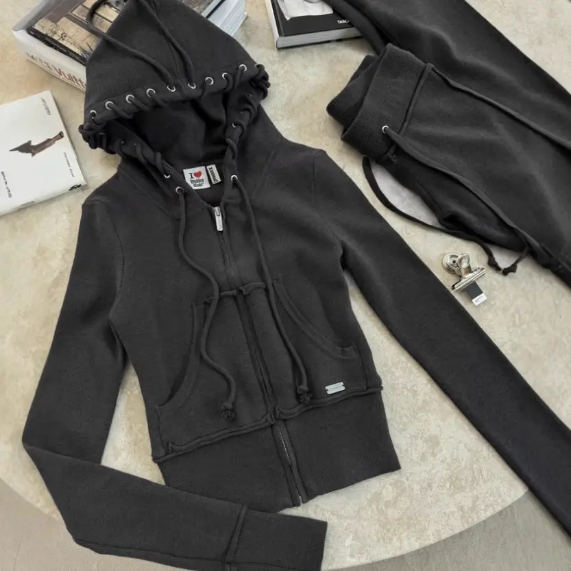 Suit New European and American Clothing Cross-Border Foreign Trade Women's Popular Hooded Cardigan Long-Sleeved Long Pants Fashion Casual Suit