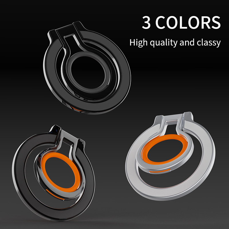 Magnetic Ring Buckle Folding Telescopic Desktop Stand Mini Ultra-thin Metal Mobile Phone Stand magsafe