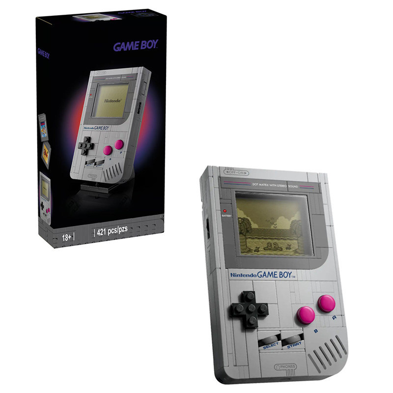Cross-Border Compatible Lego 72046 Handheld Retro Game Console Gb Building Blocks Gift Children's Educational Puzzle Toy