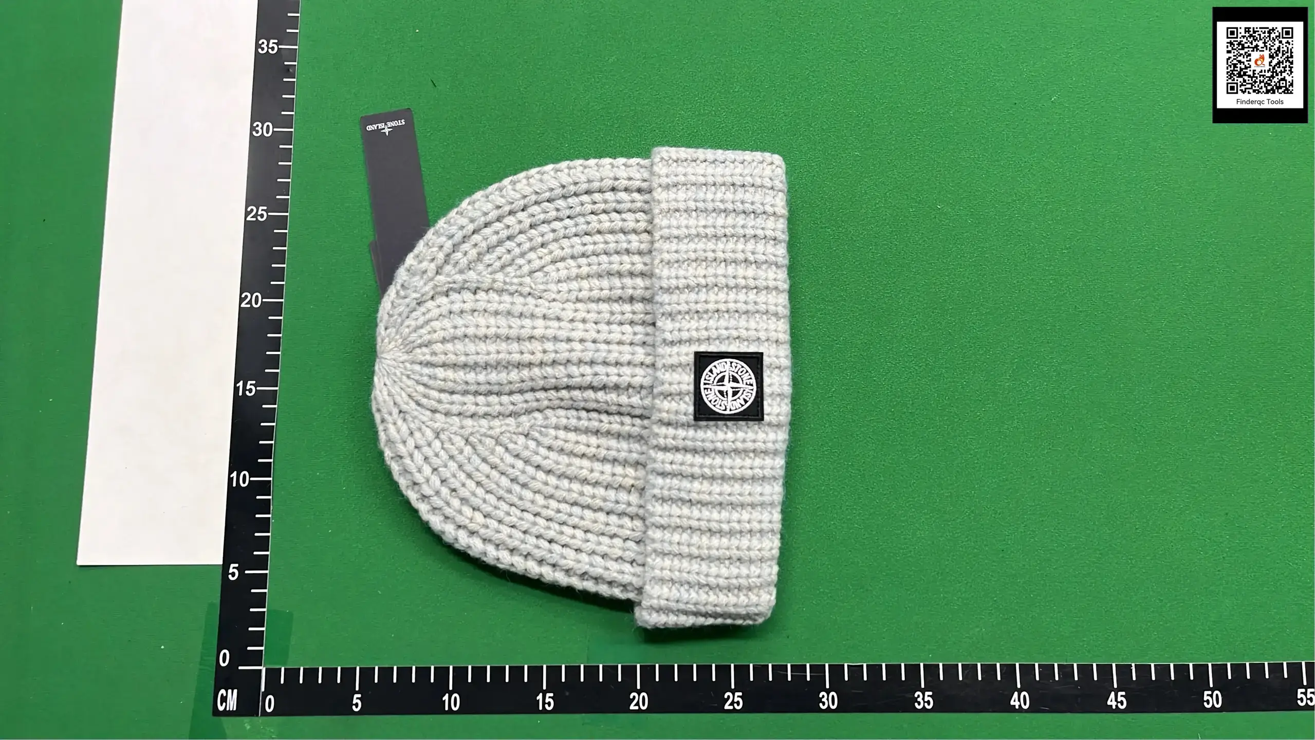 Stone Island Black Knitted Beanie Hat