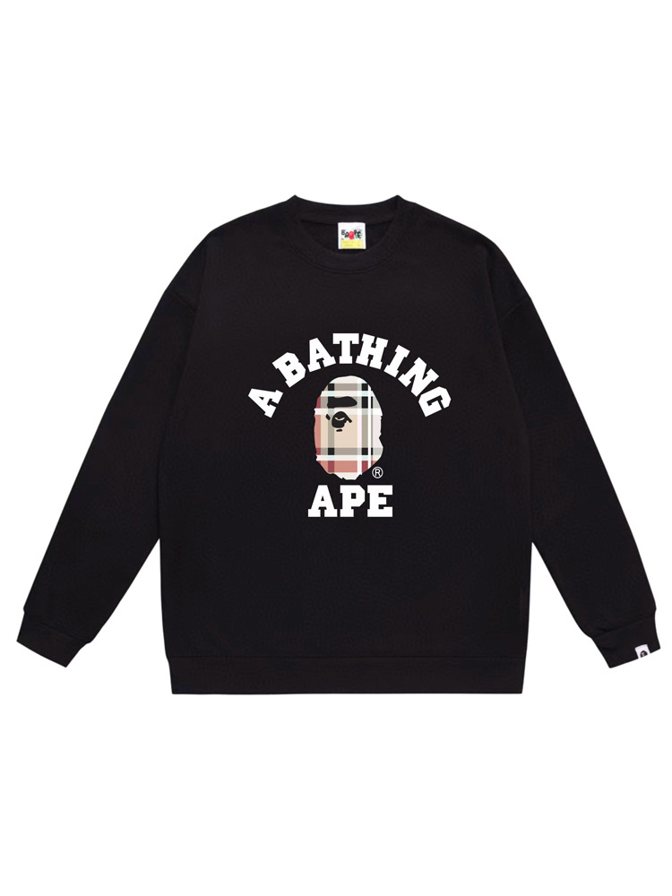 Cross-Border Wholesale Supply of Export Trendy Brand Heavyweight Bape Ape Head Round Neck Sweatshirt Shark Long-Sleeved Jacket 6