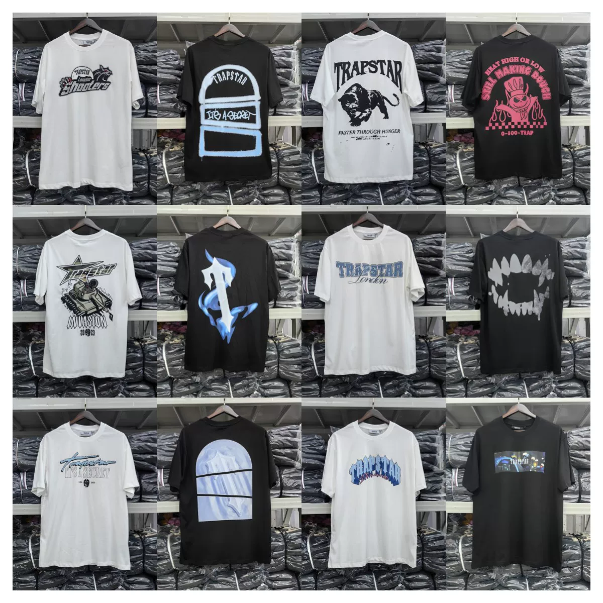 Trapstar Summer Trendy New Loose Casual Ins Thin Street Men's and Women's Trendy Cotton Short sleeved T-shirt