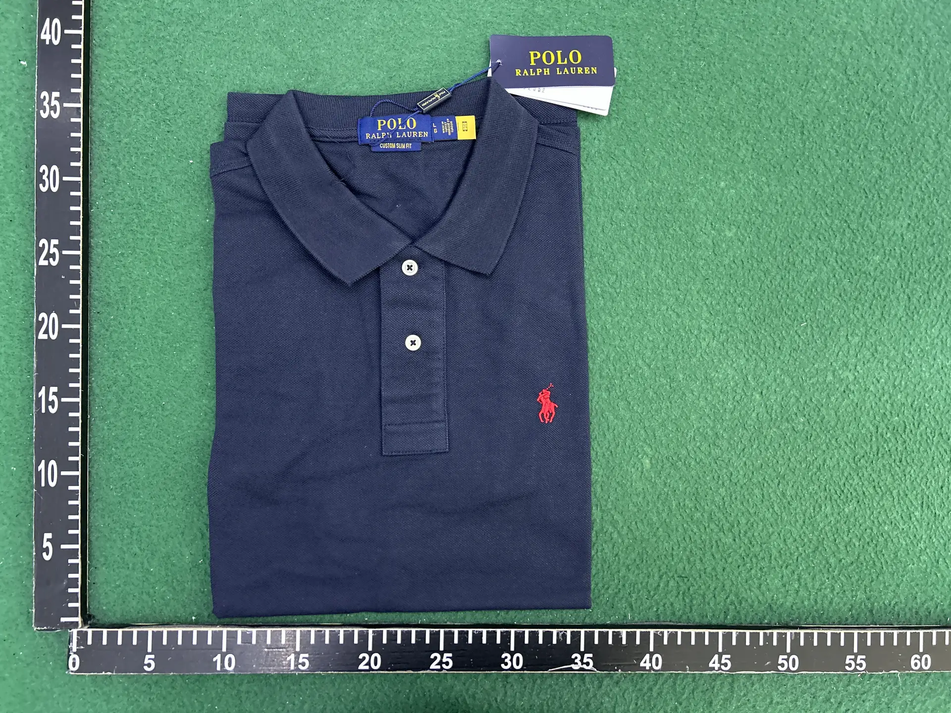 Polo Ralph Lauren Custom Slim Fit Navy Short Sleeve Polo Shirt