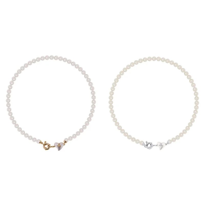 M18-Xiempress dowager high-quality small resin love pearl niche Saturn necklace sweet cool style personality all-match sweater