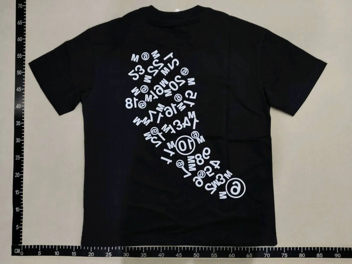 Digital Note Round Neck T-Shirt Logo Printing Reflective Process Short Sleeve Men