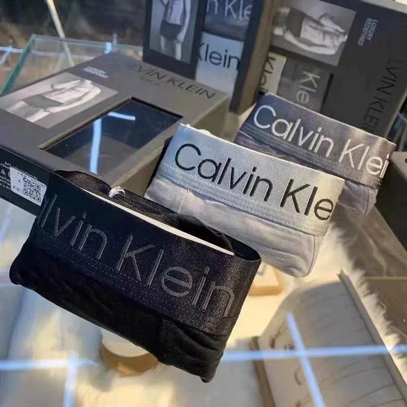 In stock, ships immediately! [Gift Box Packaging] A Must-Buy! CK Panties Men's Calvin Klein Kevin Clemodal Mid-Waist Boxer Antimicrobial Breathable Boxer Boxer Boxer Pants