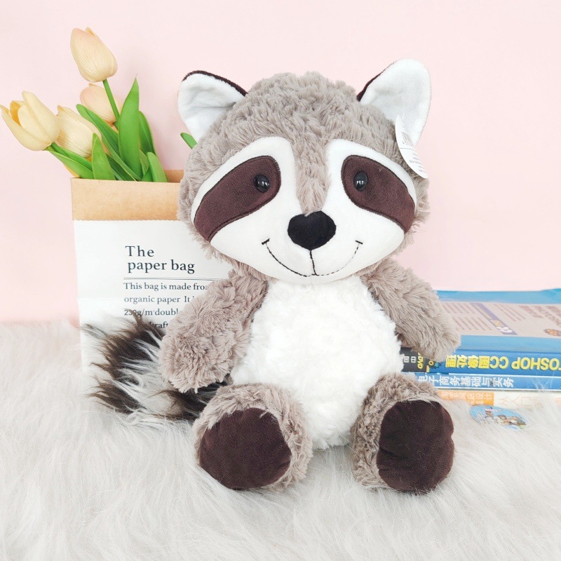 Cute Raccoon Doll Hugging Bear Plush Toy Big Tail Animal Doll Ragdoll Amazon Cross Border Wholesale
