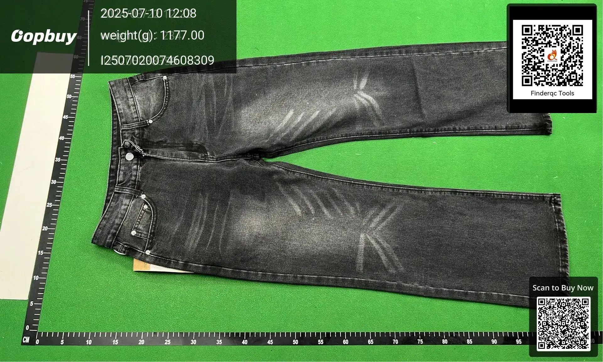 American Style Retro Washed Black cleanfit Distressed Destruction Cat Whiskers All-match Wide Leg Jeans Men's and Women's Lazy Autumn and Winter