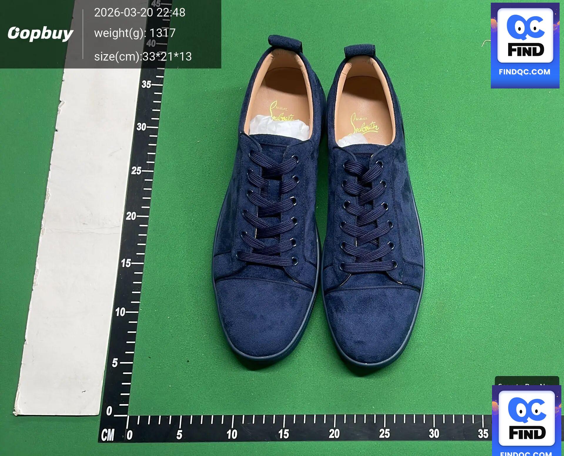 Christian Louboutin Louis Orlato Navy Suede QC