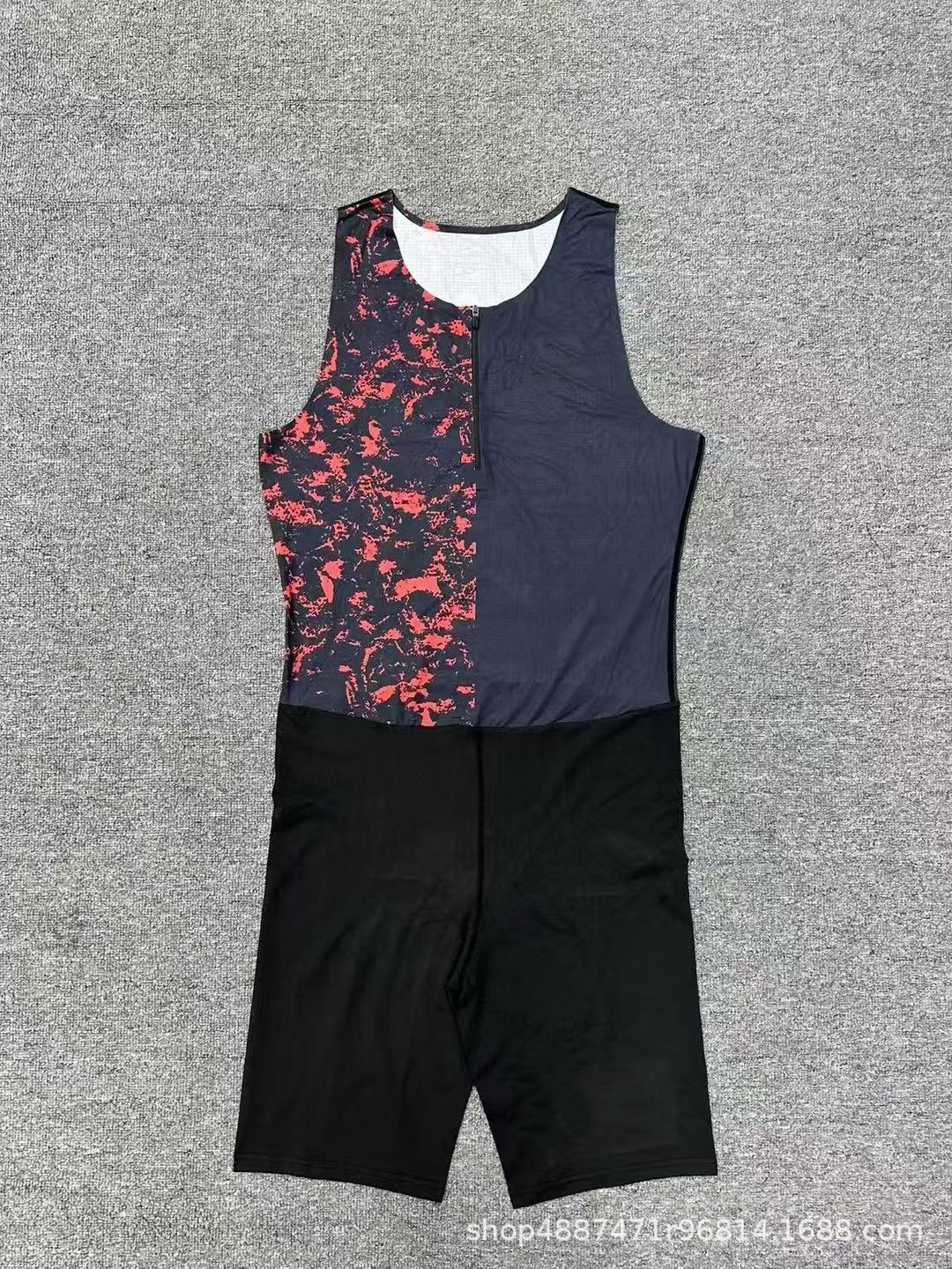 New Seamless Laminated Jumpsuit Track and Field Sports Training Quick-Drying Breathable Marathon Physical Examination Running Competition Suit QC-foto från 1688 på Qualit.ly