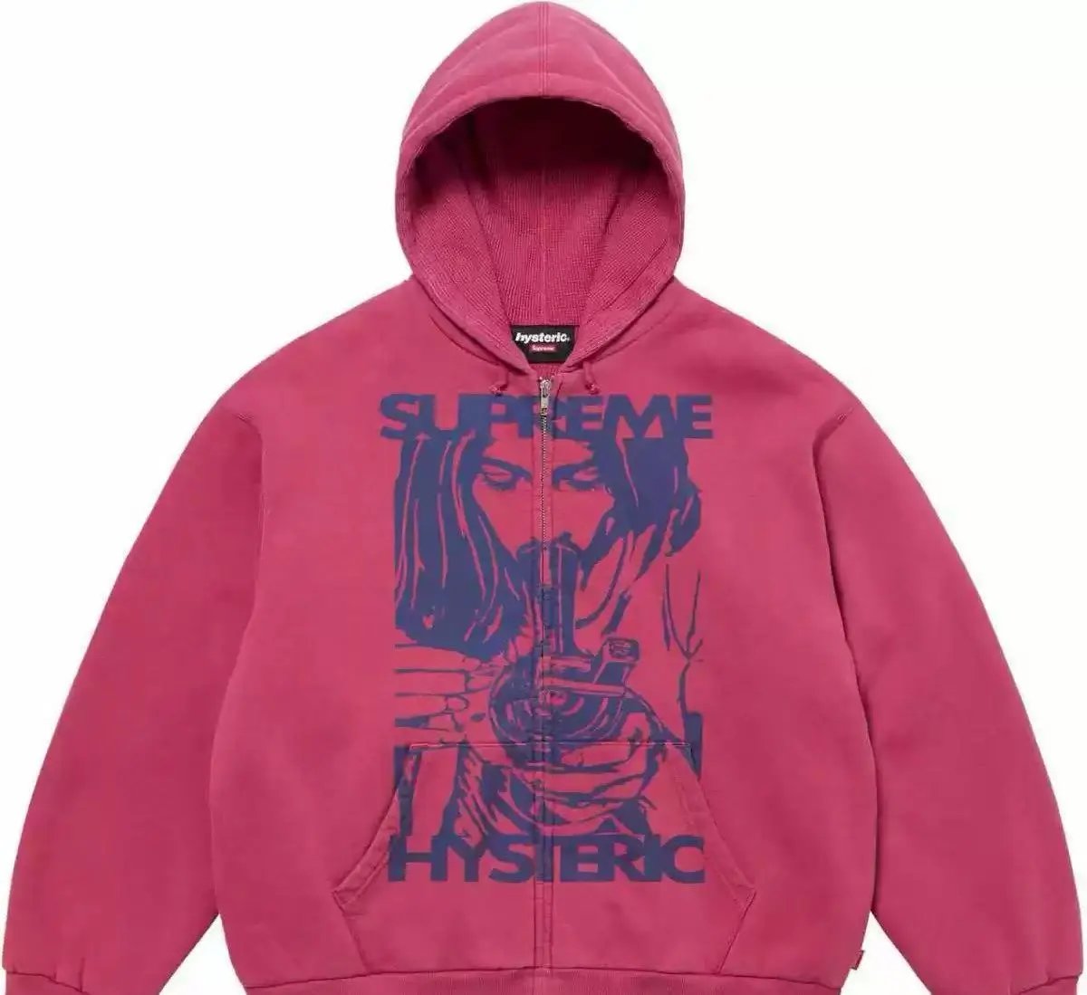 New American Style Retro Fashion Brand Handsome Long Sleeve Loose All-match Hooded Zipper Swedshirt Digital Short Sleeve
