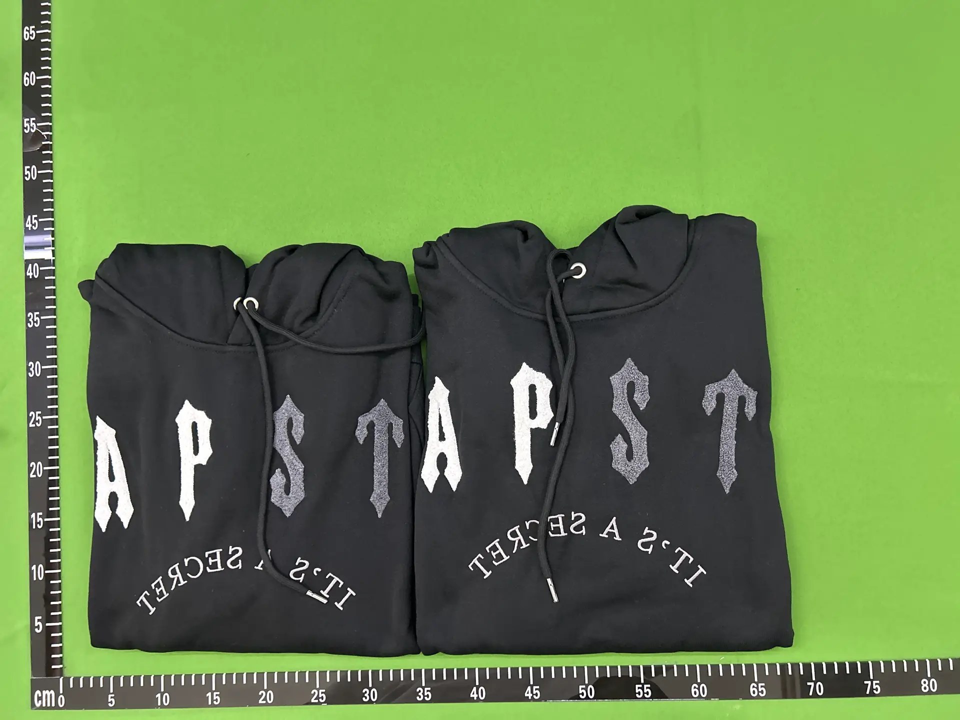 Trendy Brand Trapstar New Arrival Rainbow Color-block Letter Embroidered fleece-lined Loose Hooded Sweat Casual Trousers suit