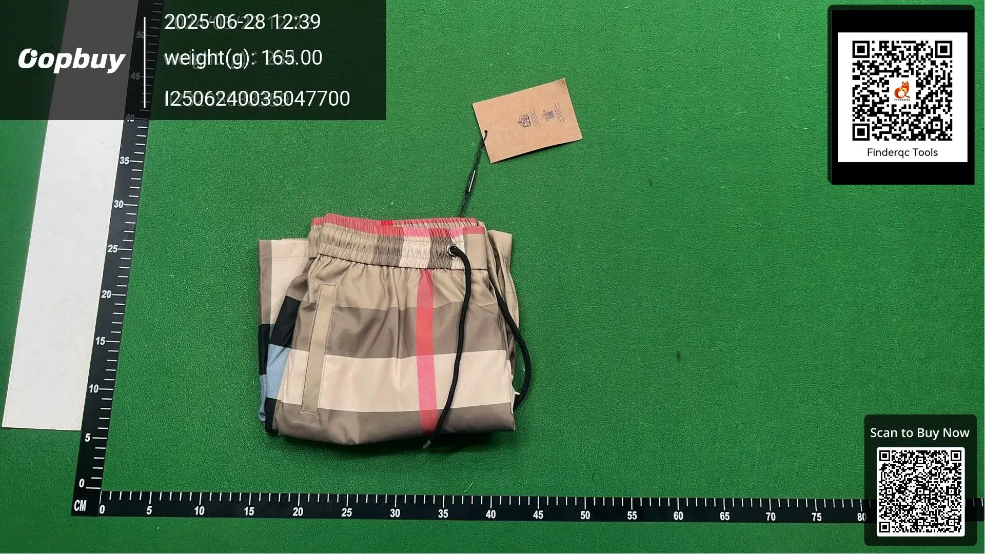 Burberry Check Swim Shorts Beige