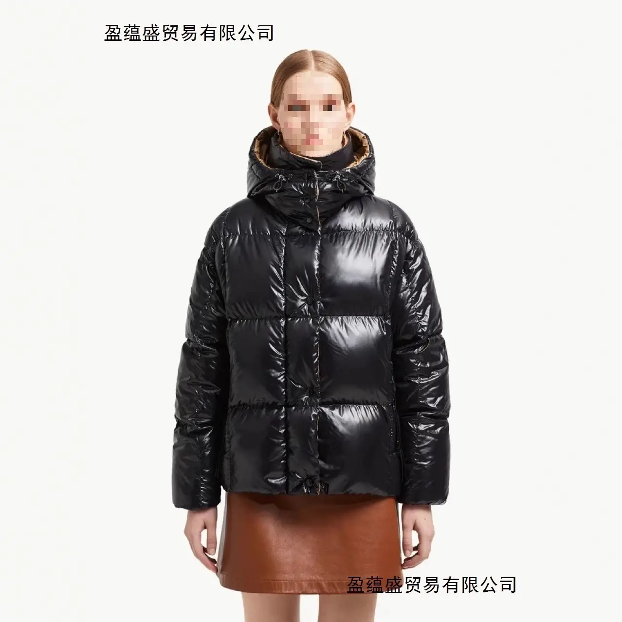 Mengjia Women's down Jacket Parnaiba Long Black Gold Classic Coat Warm Zhang Ruoyu Dilraba Same Style