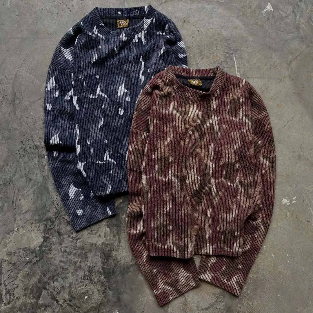 High-End American Splicing Versatile Round Neck Sweatshirt for Men in Autumn New Textured Casual Loose Long-Sleeved Tops
