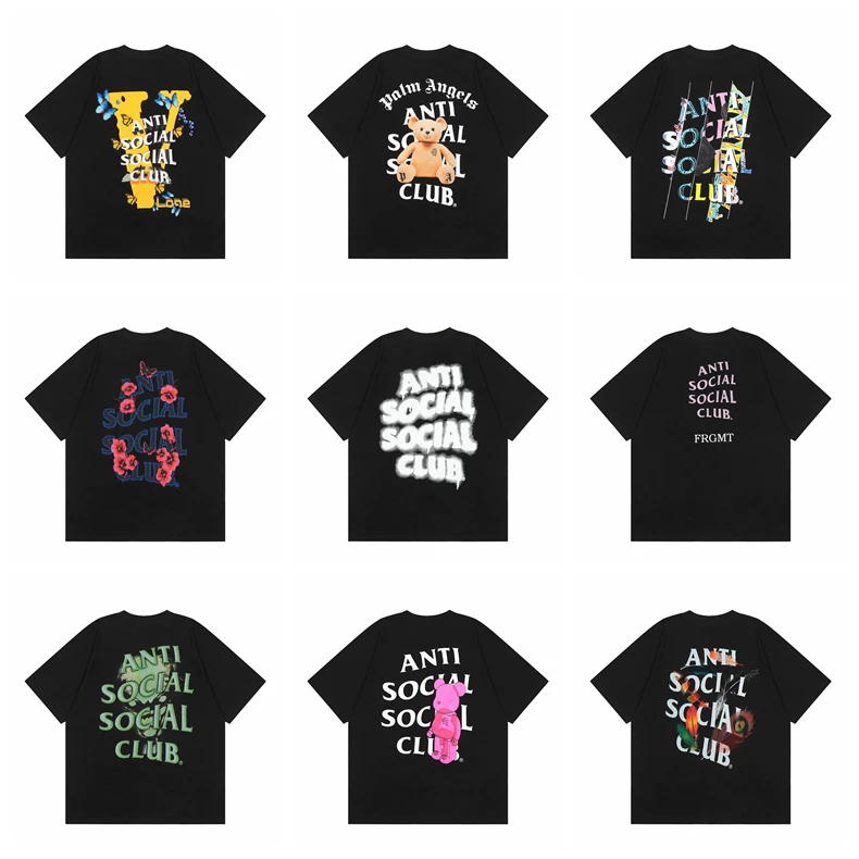 ASSC short-sleeved American high street hip-hop trendy brand summer men and women same style loose cotton casual couple letter T-shirt