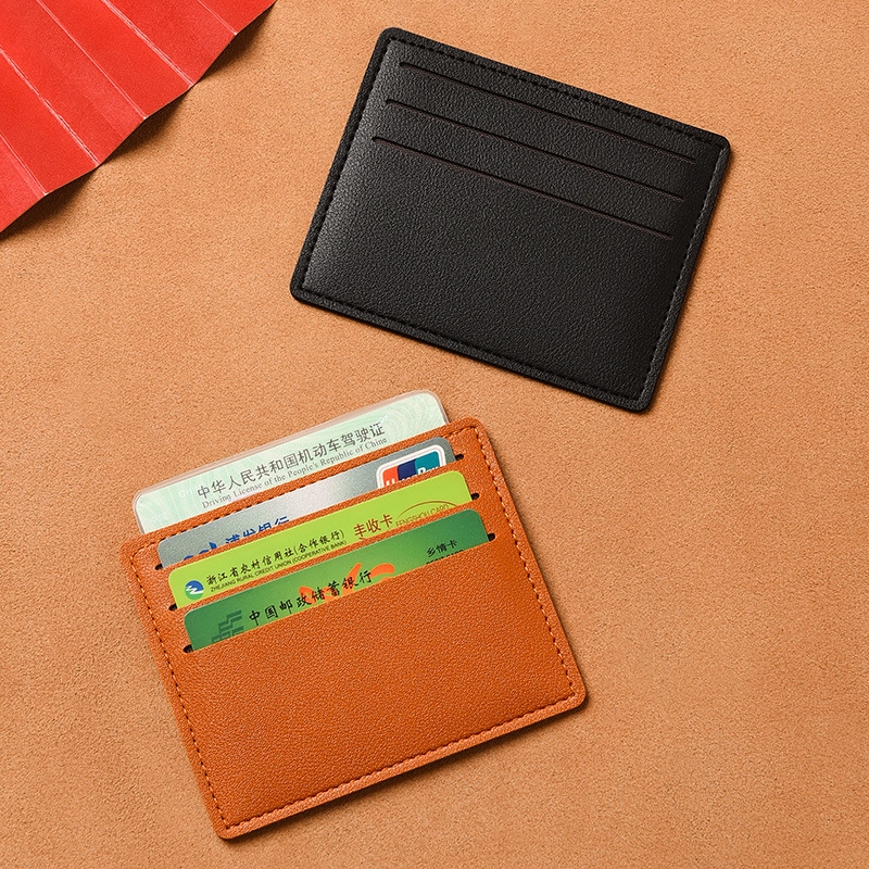 Ultra-thin Small Card Holder One-piece Multi-card Small Bank Card Holder Simple Mini Coin Purse Portable ID Card Holder