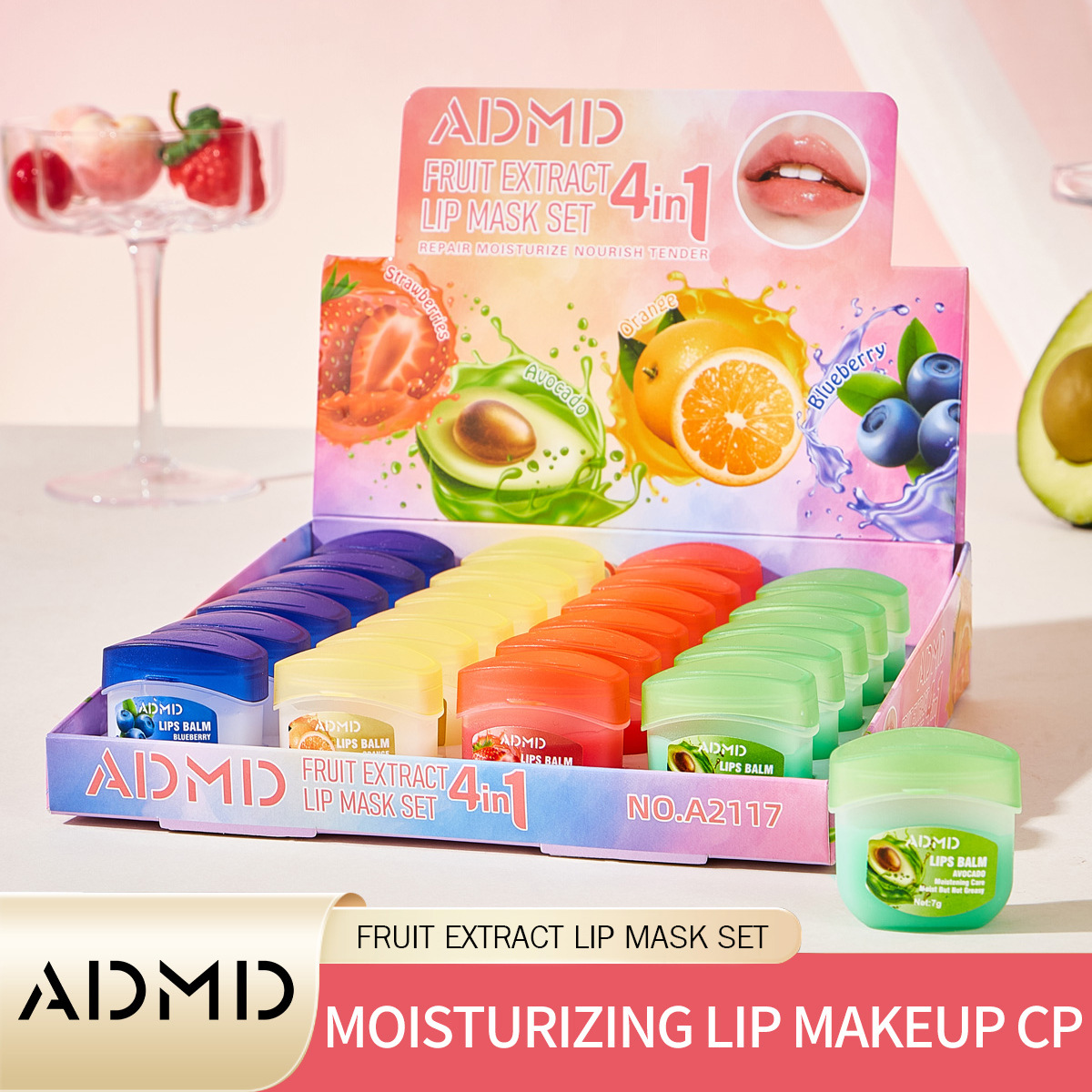 ADMID Fruit Extract Lip Mask Set