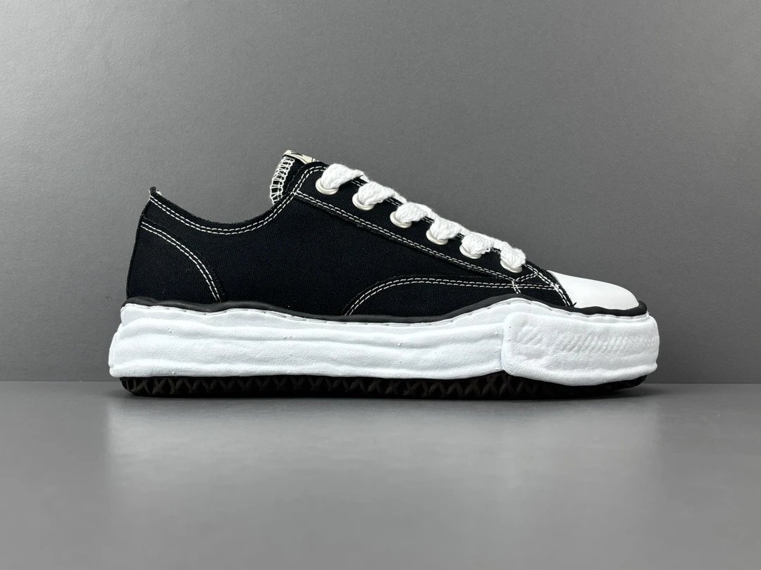 Mihara Yasuhiro Black Canvas Sneakers