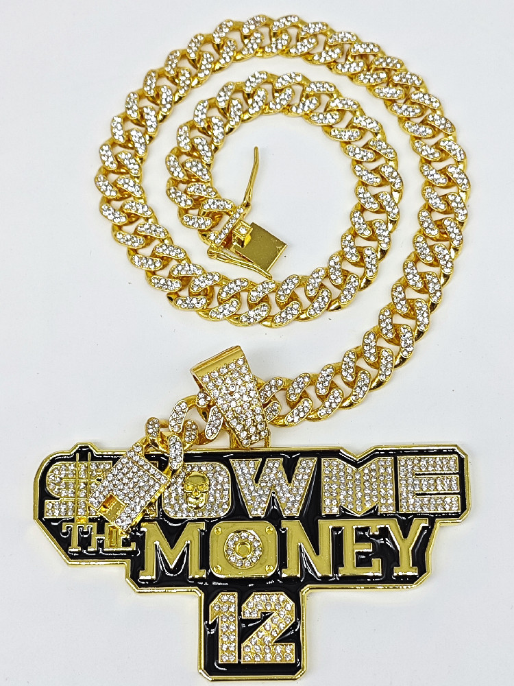 Money 777 12 13 Pendant Necklace Related to Korean Reality Show, Give Me Money, Hip-Hop Style Necklace Pendant Foto QC de TAOBAO na Qualit.ly