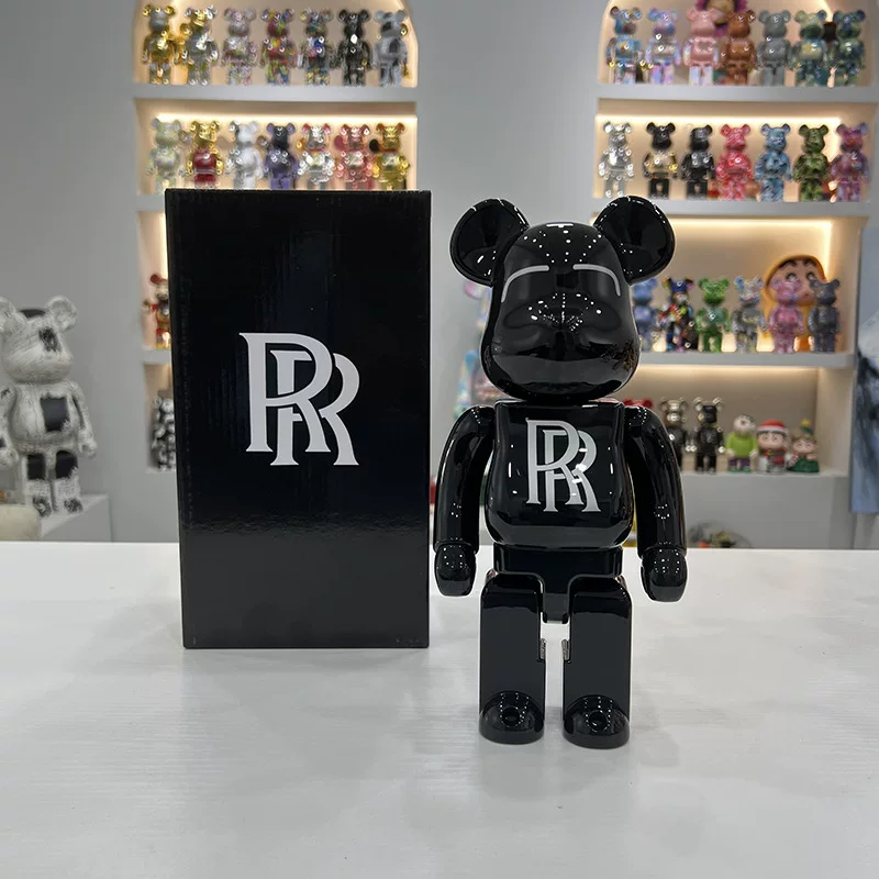 Bearbrick Black R Violent Bear Building Blocks Bear Doll Model Trendy Ornament Desktop Model Gift