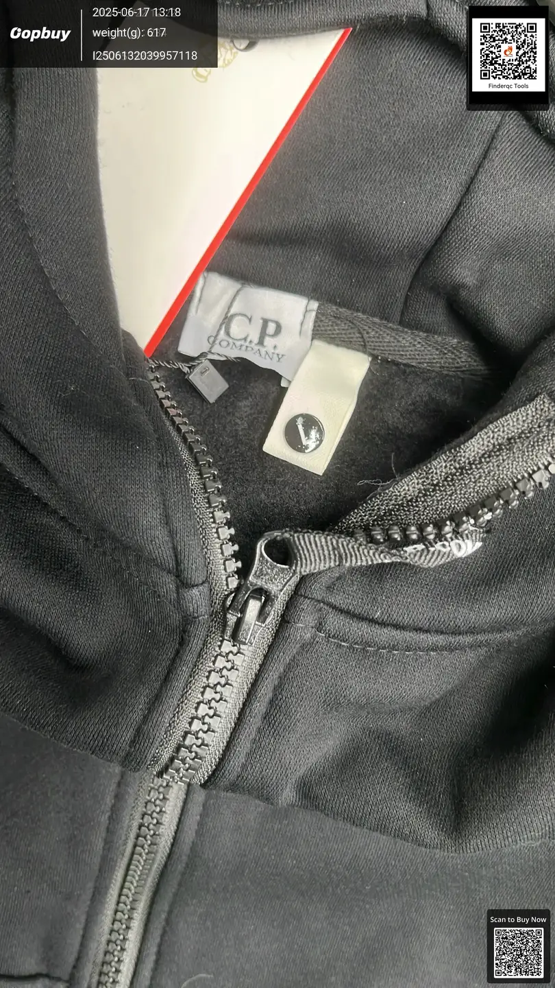 C.P. Company Black Zip Hoodie