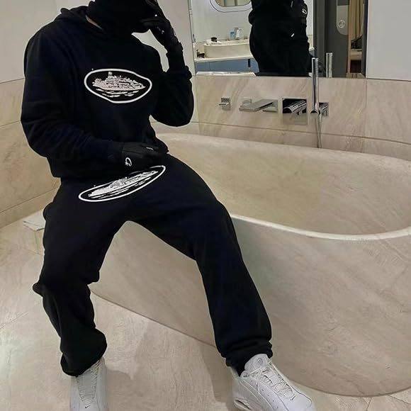 Corteiz Alcatraz Set Men's Y2K Jogging Suit Lightweight Casual Sportswear American Hip Hop Set