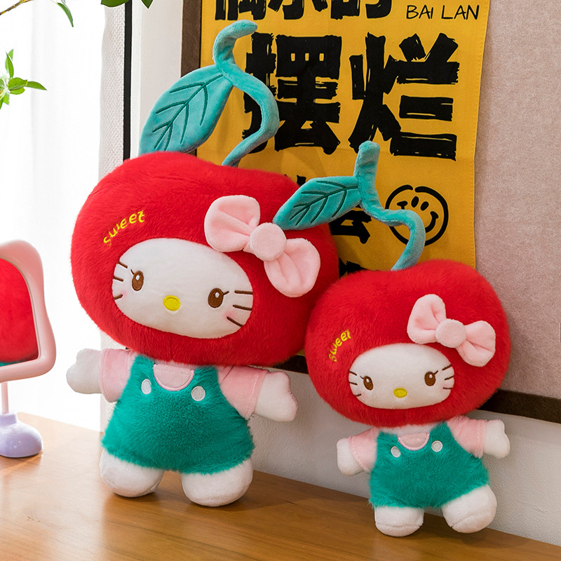 Cherry HelloKitty Doll Hello Kitty Transformation Kt Plush Toy Creative Doll Doll Girl Pillow