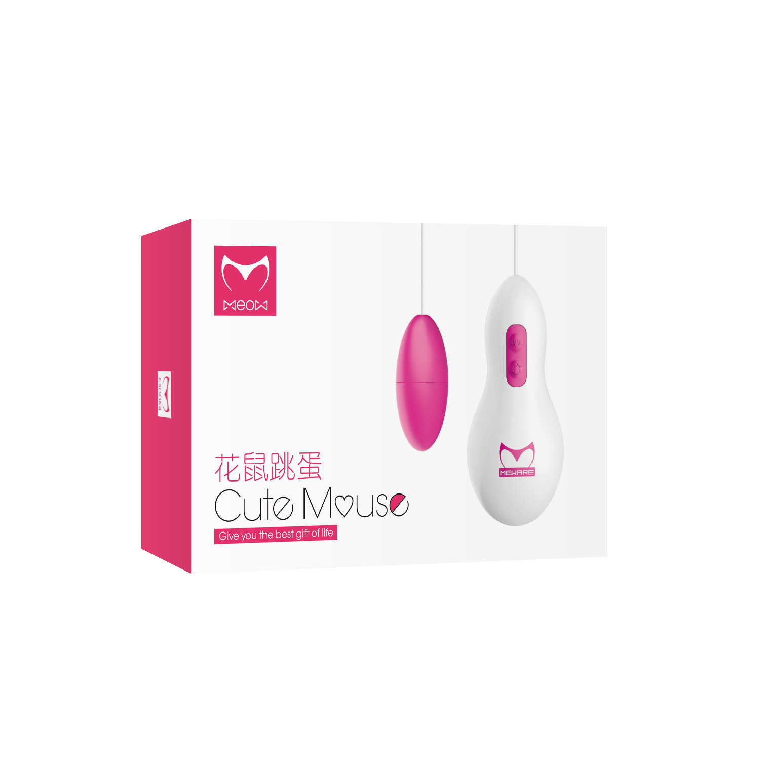 Pleasing to the Feline World: Dgac Flower Mouse Vibrating Egg, Lightning Remote Control Vibrating Egg, Strong Vibration, Variable Frequency Remote Control Female Sex Toy
