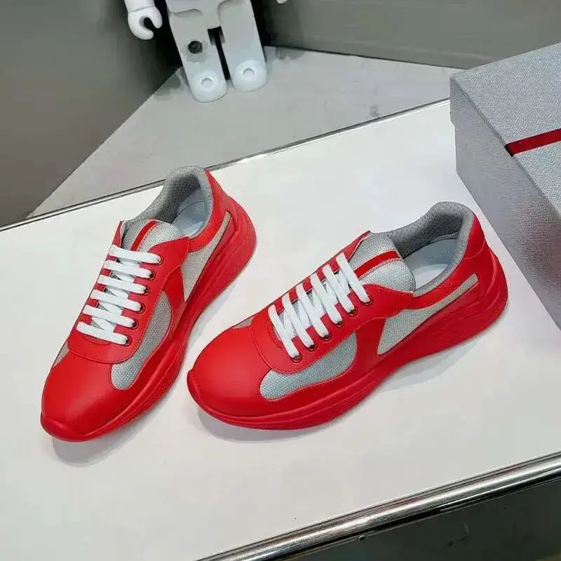 In-Stock 2025 Popular Foreign Trade Shoes Americas Cup P Versatile Running Shoes High-Quality Sports Patent Leather Shoes